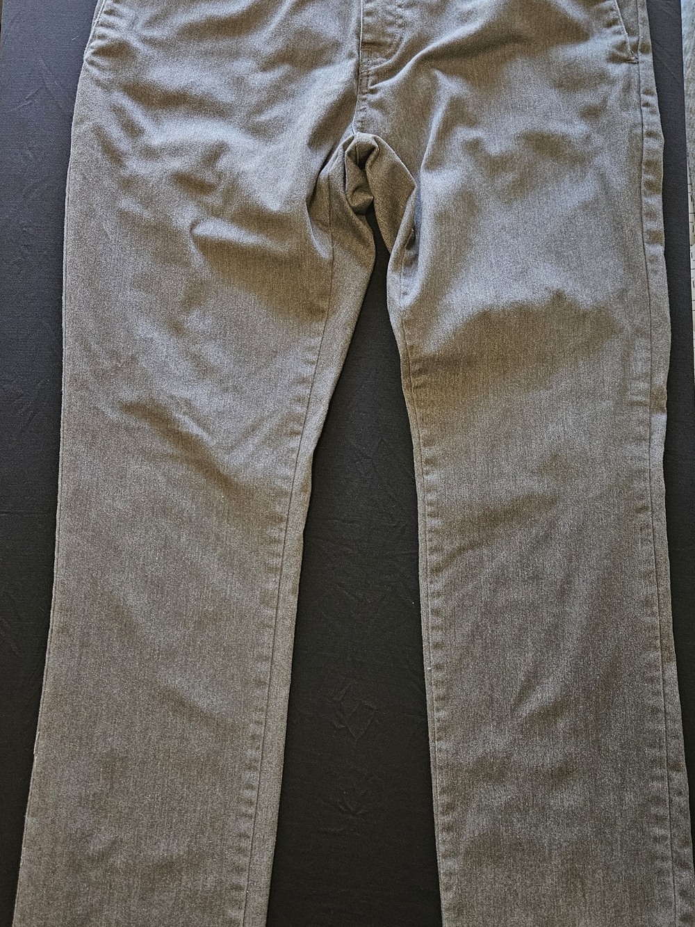 Volcom Men's Gray Pants with Blue Waist Trim